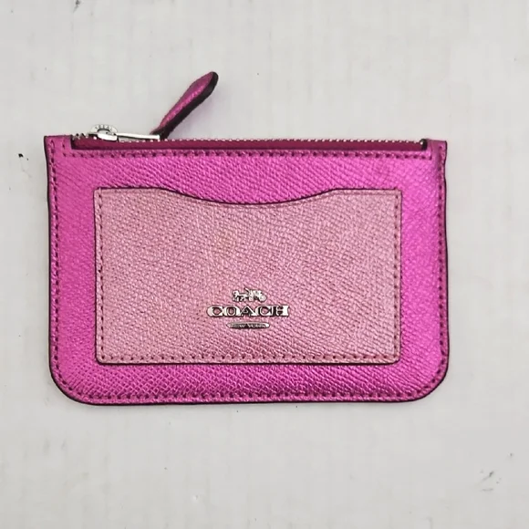 Coach Zip Top Card Case - Picture 1 of 3
